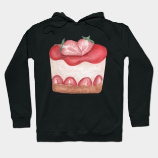 Strawberry pie watercolor Hoodie